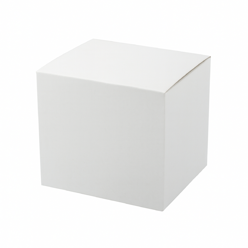 CAJA CUBO CERRADO SUBLIMABLE PARA JARRO 11 OZ SET X 12