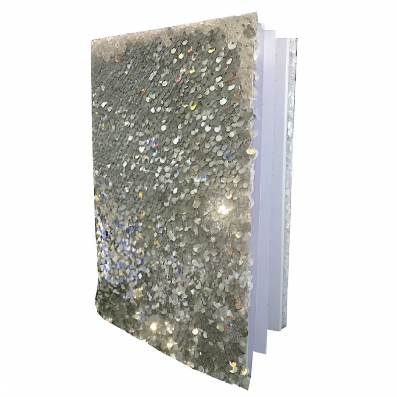 CUADERNO SUBLIMABLE CON LENTEJUELA A5 VARIOS COLORES