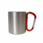 JARRO METÁLICO DE ALUMINIO SUBLIMABLE CON LLAVERO DE COLORES 220ML