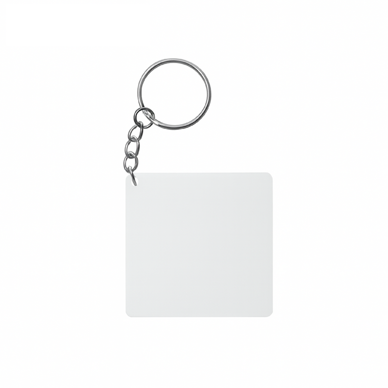 LLAVERO ACRÍLICO CUADRADO SET X 12