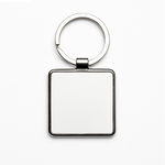 LLAVERO METÁLICO SUBLIMABLE CUADRADO 3.7 X 3.7 CM