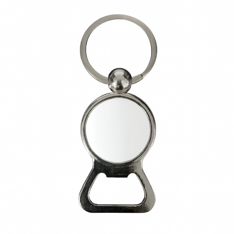 LLAVERO METÁLICO SUBLIMABLE DESTAPADOR 3 X 4.8 CM