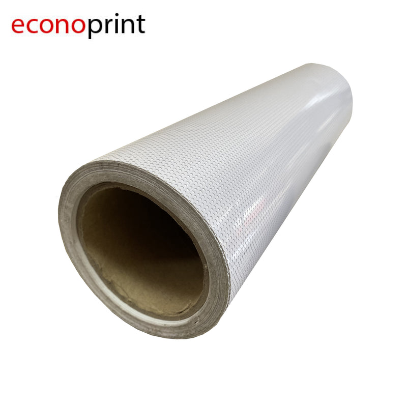 Microperforado Rollo ROLLO VINIL ADHESIVO MICROPERFORADO 1.37CM X 30M – Tienda Econoprint