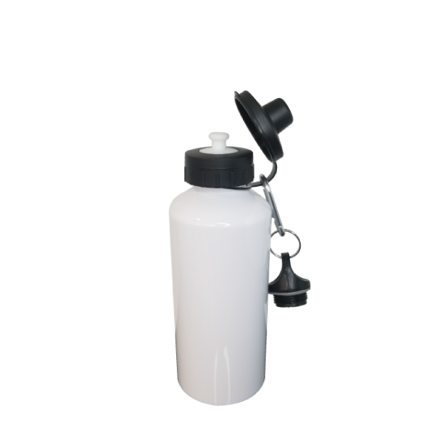 TOMATODO DE ALUMINIO 500 ML BLANCO DOBLE TAPA
