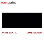 Vinil Textil Económico Negro Americano FM Por Rollo