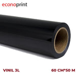 ROLLO VINIL TEXTIL 3L NEGRO MATTE 60CM*50M