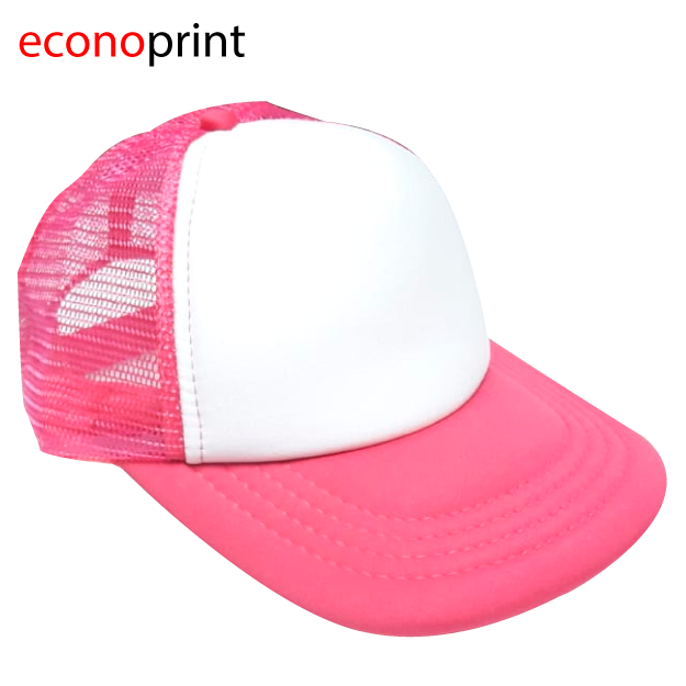 GORRA CAMIONERA TOM FUCSIA FRENTE BLANCO